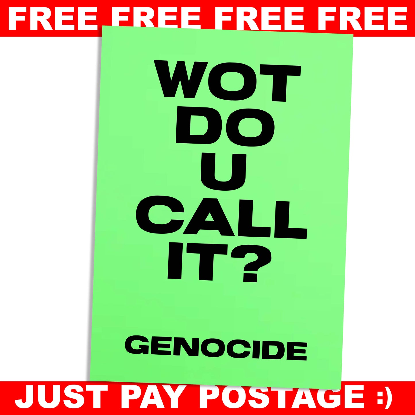 WOT DO U CALL IT? A3 poster