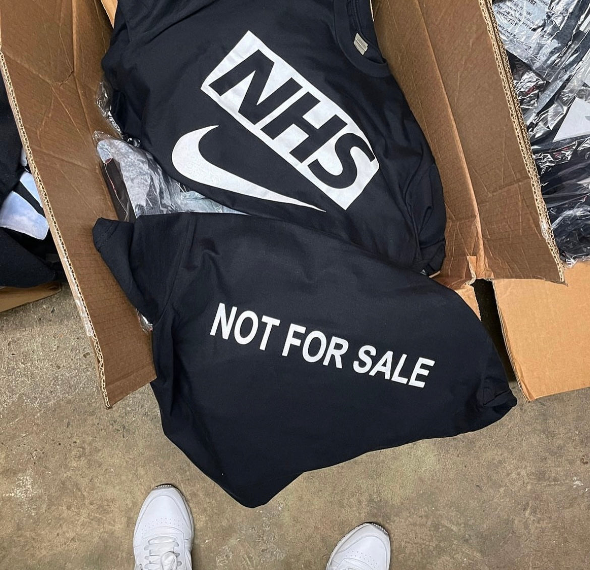 NOT FOR SALE black T-shirt