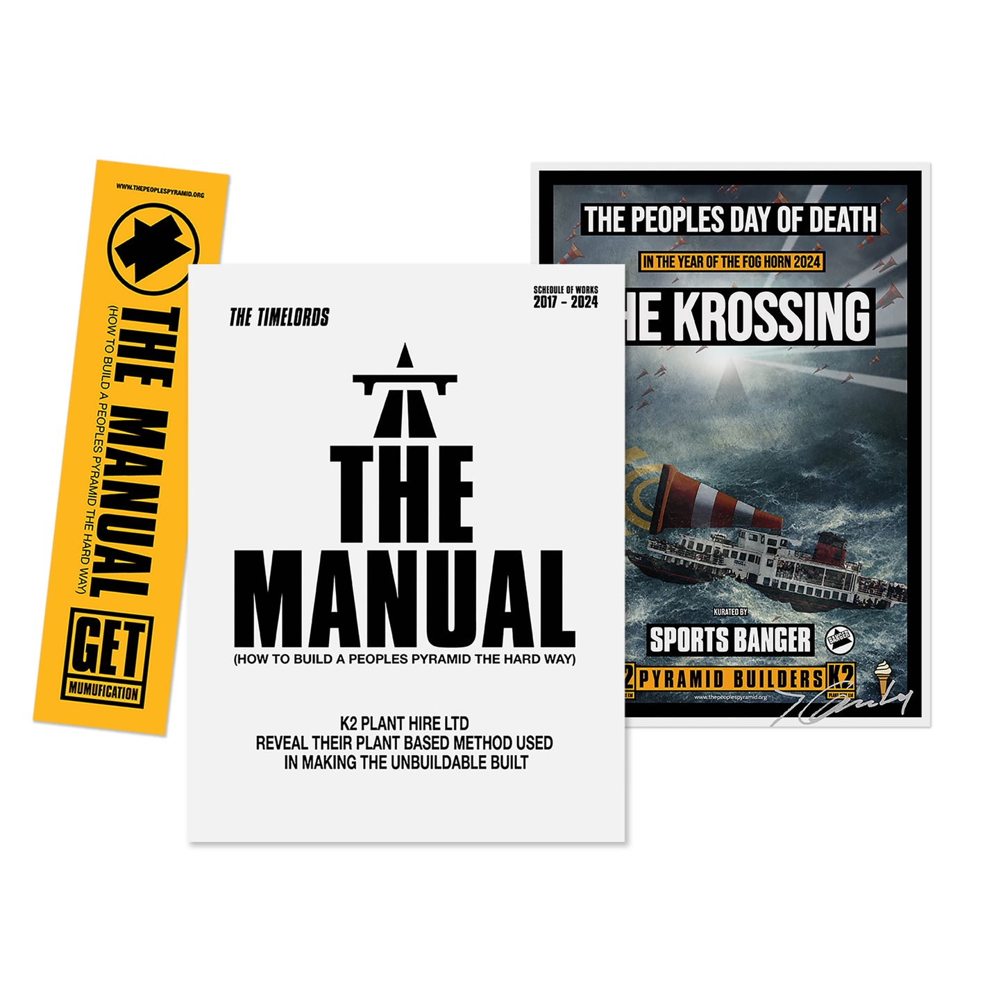 THE MANUAL (How To Build a Peoples Pyramid the Hard Way) paperback Book