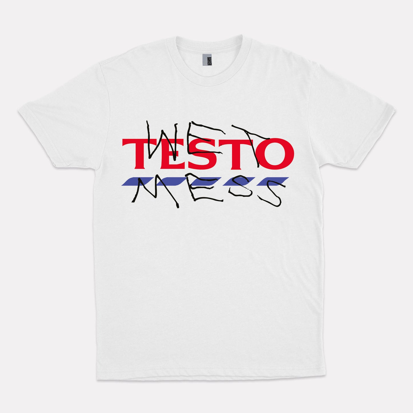 TESTO BANGER X WET MESS white T-shirt