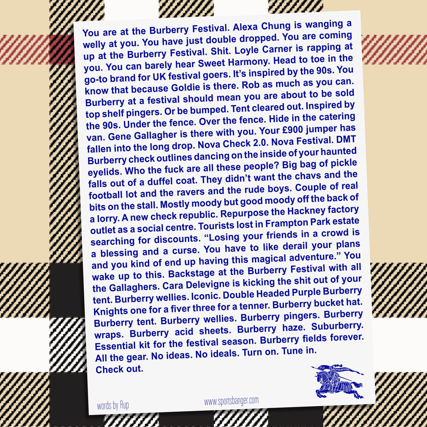 SUBURBERRY risograph poster