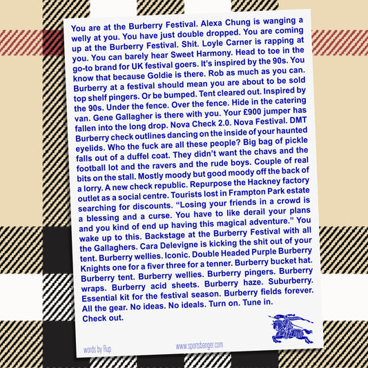 SUBURBERRY risograph poster
