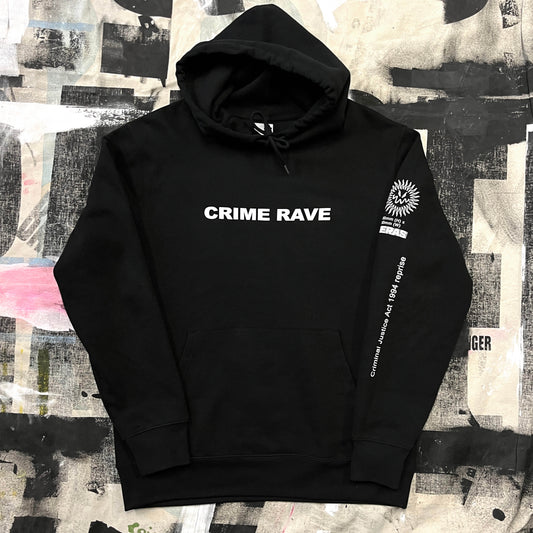 CRIME RAVE hooded jumper