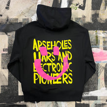 ARSEHOLES, LIARS AND ELECTRONIC PIONEERS black hood