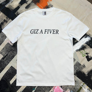 GIZ A FIVER white T-shirt