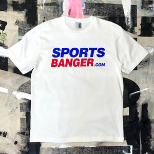 SPORTSBANGER.COM white T-shirt