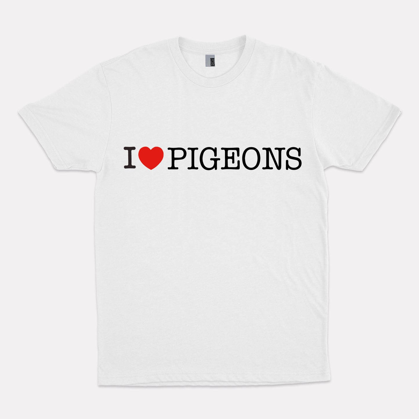 I HEART PIGEONS white T-shirt