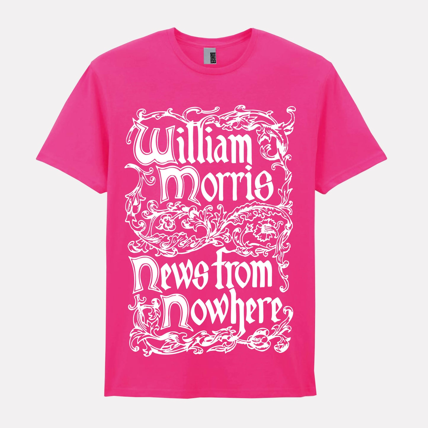 NEWS FROM NOWHERE neon pink T-shirt