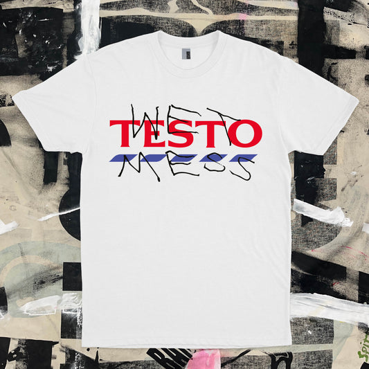 TESTO BANGER X WET MESS white T-shirt