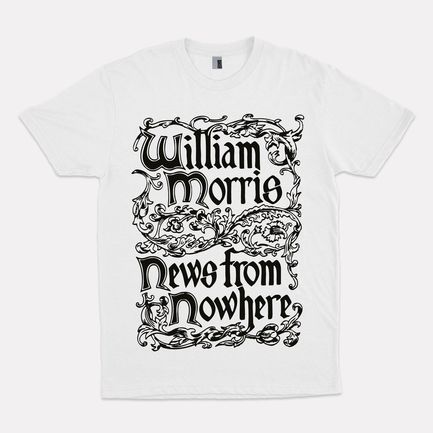 NEWS FROM NOWHERE white T-shirt