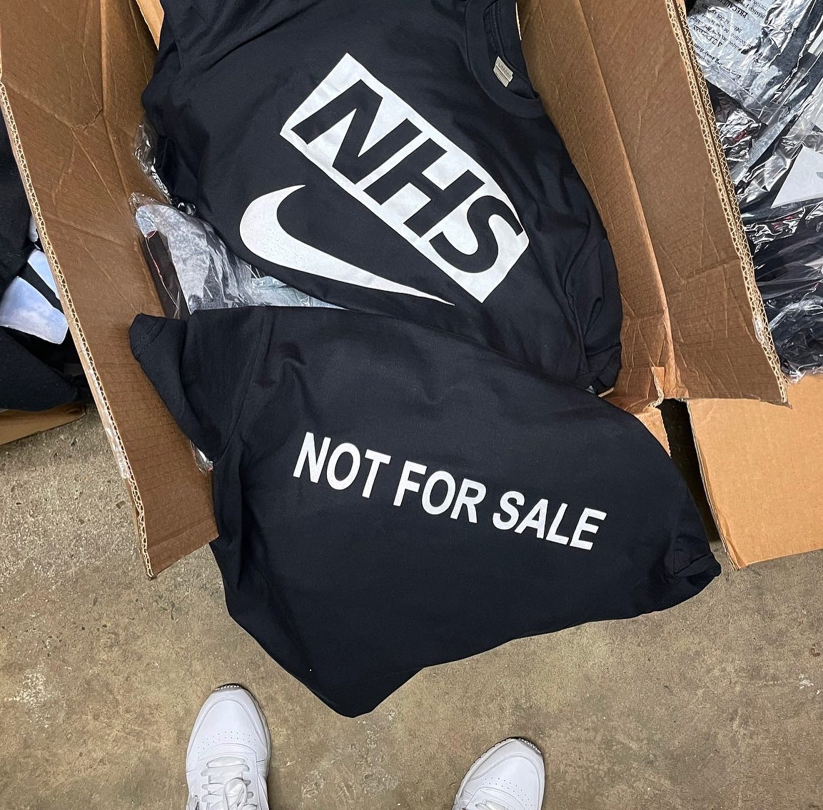 NOT FOR SALE black T-shirt