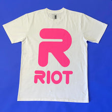 RIOT hot pink t-shirt