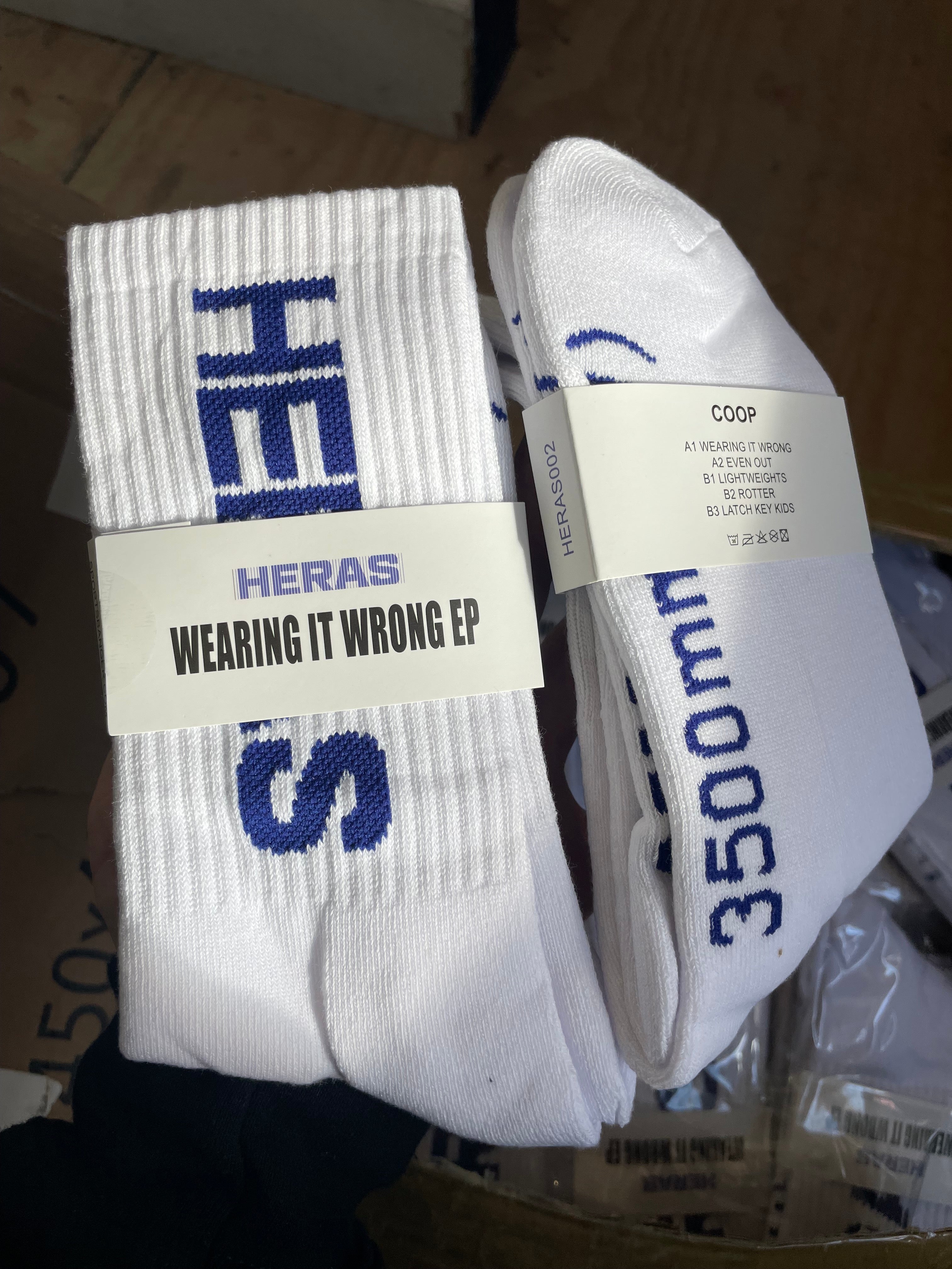 HERAS SOCKS WHITE