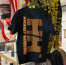 HACKNEY HARDCORE black t-shirt orange print