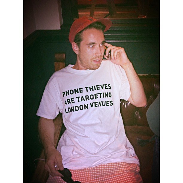 PHONE THIEVES white T-shirt