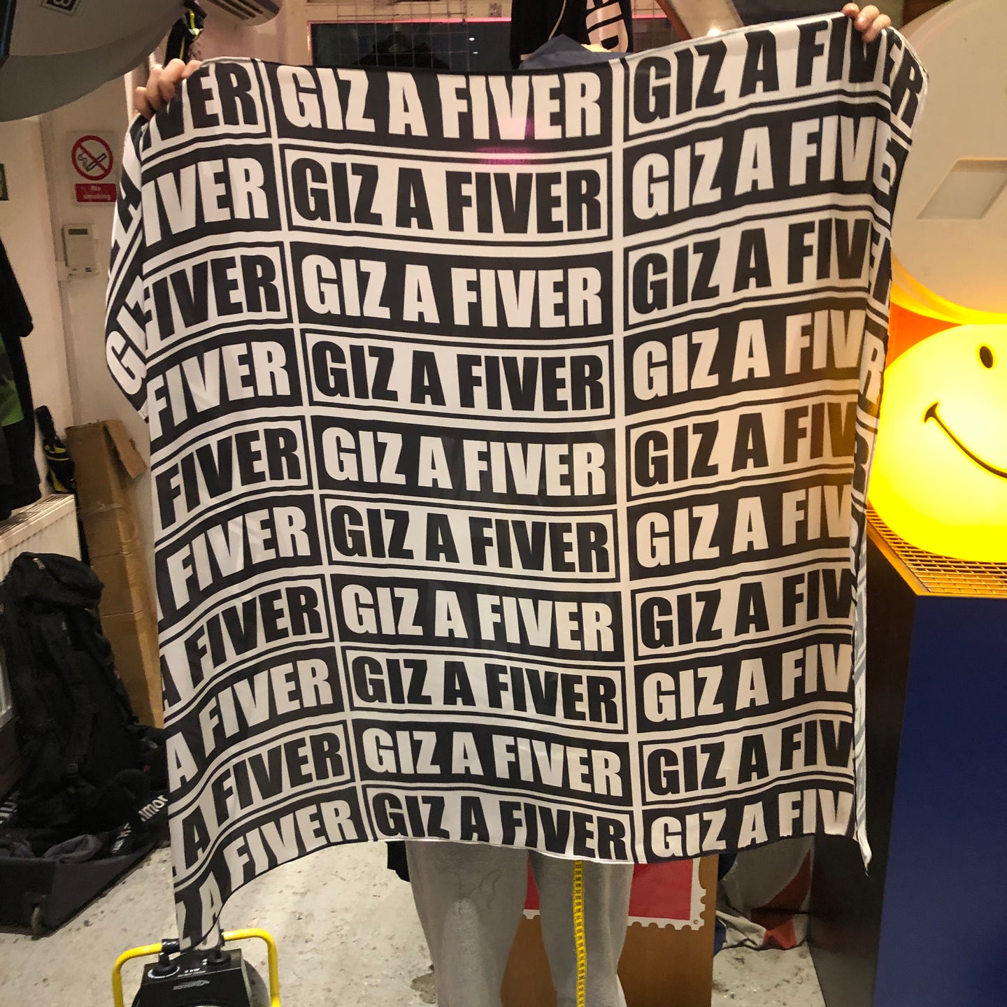 GIZ A FIVER - 'I CAN'T BELIEVE IT'S NOT SILK' scarf